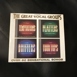 THE TEMPTATIONS, THE PLATTERS, THE DRIFTERS AND THE FOUR TOPS FOUR CD SET 1999